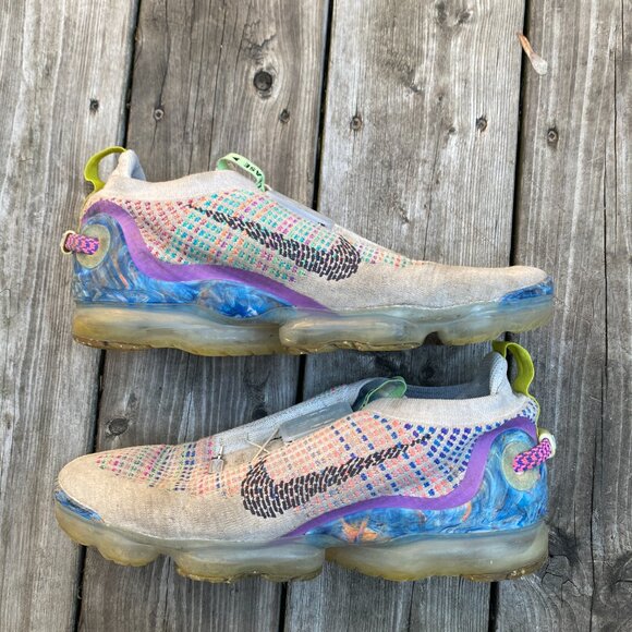 Nike Air Vapormax 2020 Pure Platinum Self Lace Shoes Size 11 - Picture 3 of 9